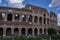 Rome, Italy - September 22, 2022 - The Colosseum is the main tourist attraction in RomeÂ on a sunny late summer afternoon